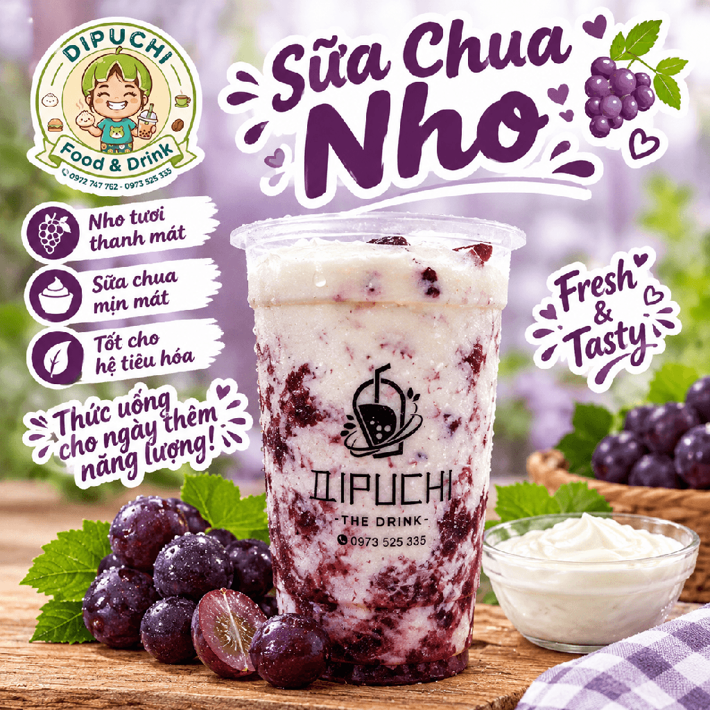 SỮA CHUA NHO